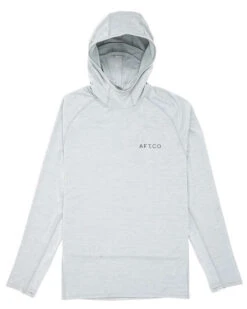 Aftco Adapt Phase Change Performance Hoodie - Light Gray Heather - Medium