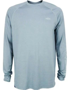 Aftco Yurei Performance Long Sleeve Shirt - Slate Heather - X-Large