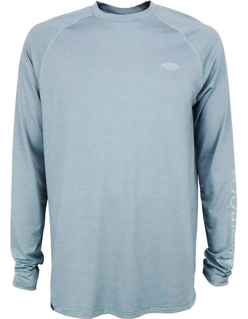 Aftco Yurei Performance Long Sleeve Shirt - Slate Heather - X-Large