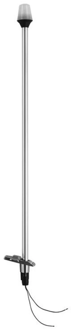 Attwood 7100A7 Stowaway Pole Light 24in All-Around W/ Plug-In Base