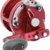 Avet HXJ 5/2 MC Two Speed Lever Drag Casting Reel Red