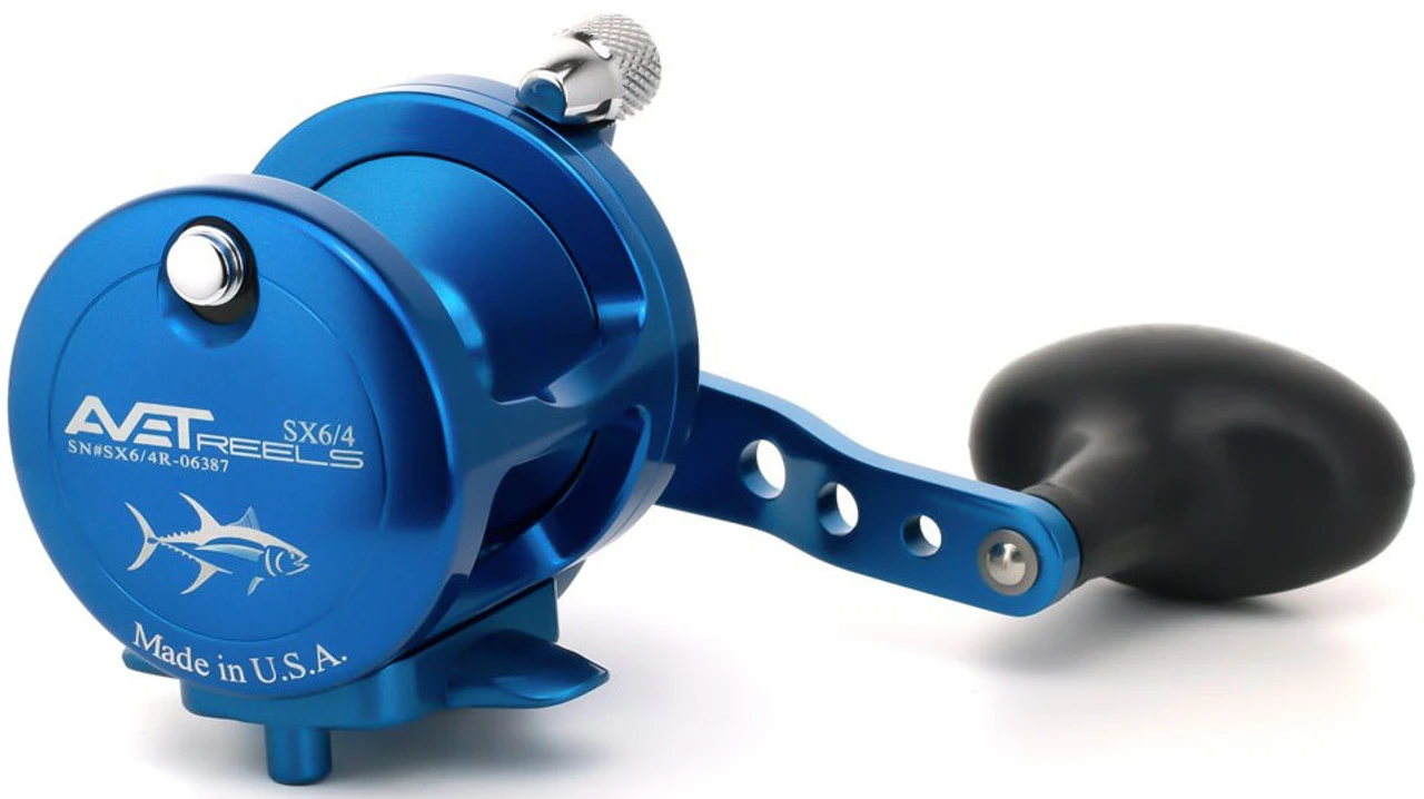 Avet SX 6/4 2-Speed Lever Drag Casting Reels Blue