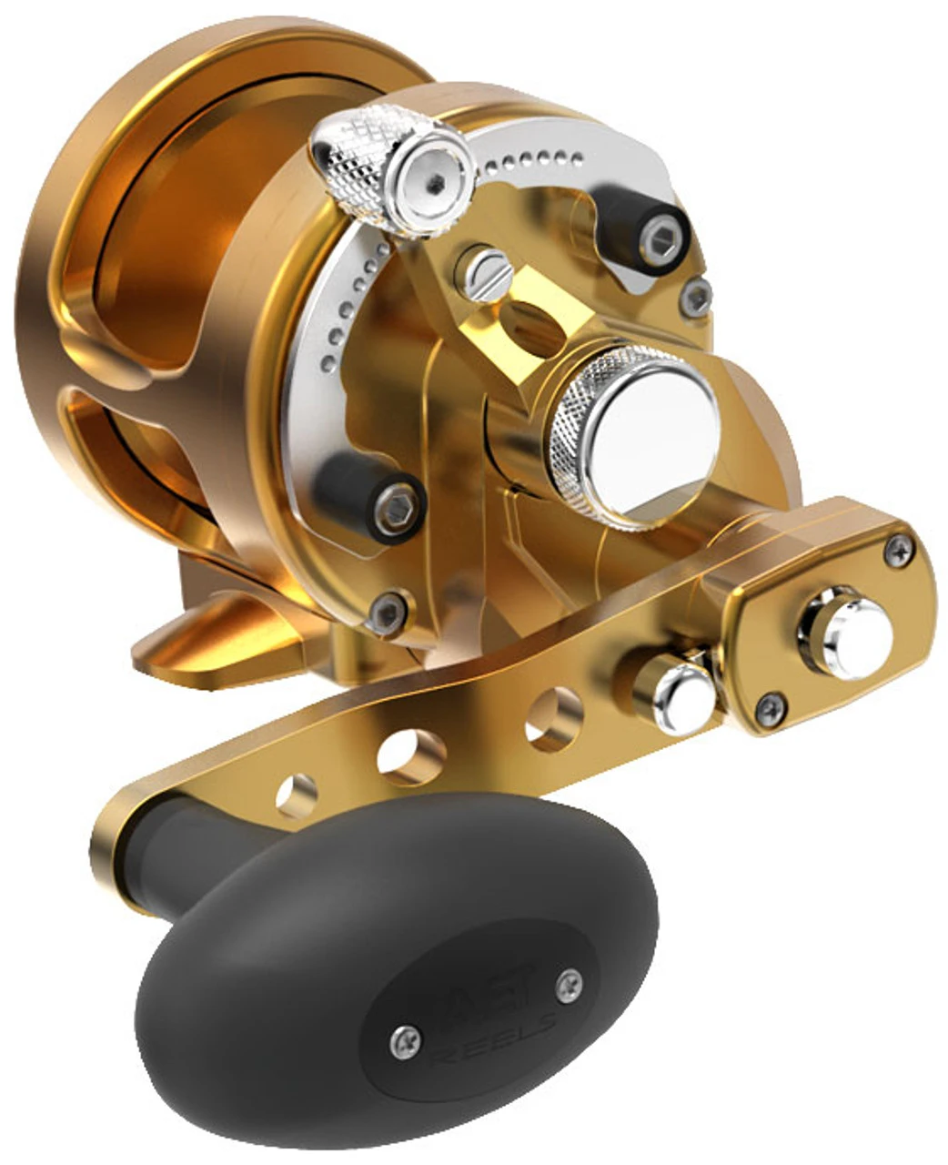 Avet SXJ 6/4 MC Raptor 2-Speed Lever Drag Casting Reel Gold - Image 2