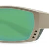 Costa Del Mar Tuna Alley Sunglasses - Sand/Green Mirror 580G