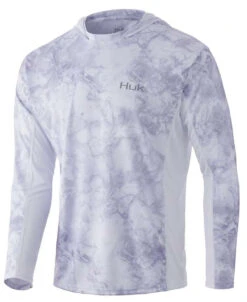 Huk Icon X Mossy Oak Fracture Hoodie - Drift - Large