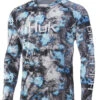 Huk Mossy Oak Fracture Vented Pursuit Long Sleeve Shirt - Lightning - 2X-Large