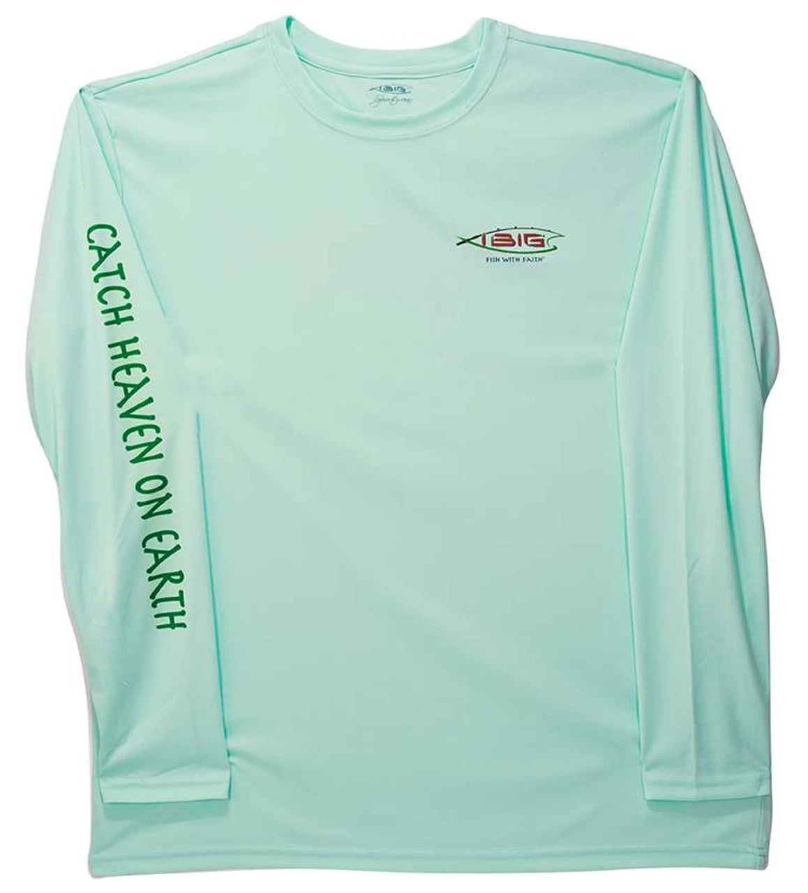 IBig Seagrass Snook Performance Long Sleeve Shirt - Seafoam - X-Large - Image 2