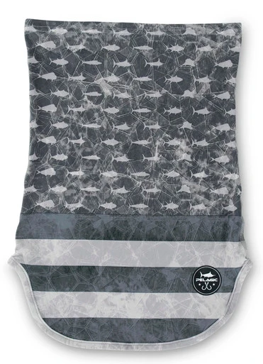 Pelagic Sunshield Fishing Neck Gaiter - Americamo Grey