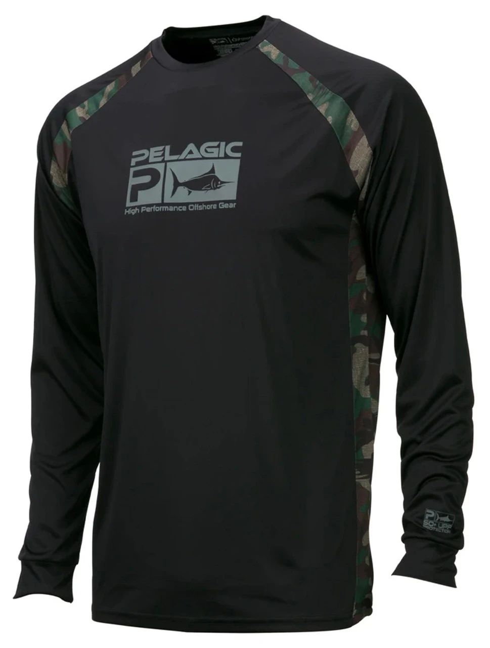 Pelagic Vaportek Sideline Long Sleeve Performance Shirt - Fish Camo