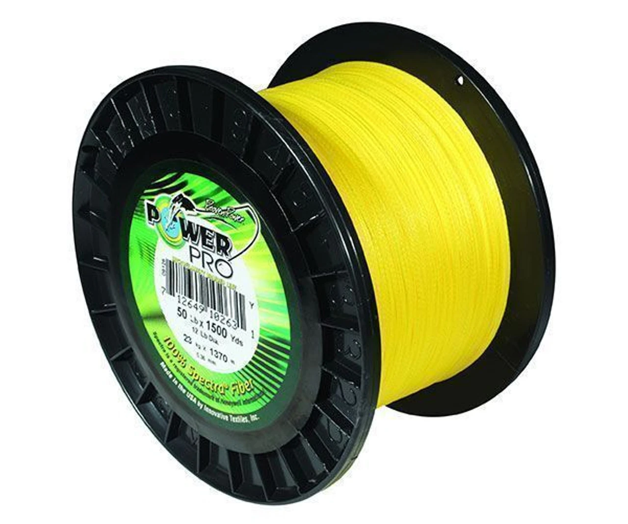 Power Pro PowerPro Braided Spectra Fiber Fishing Line Hi-Vis Yellow 150 Yds - Image 2