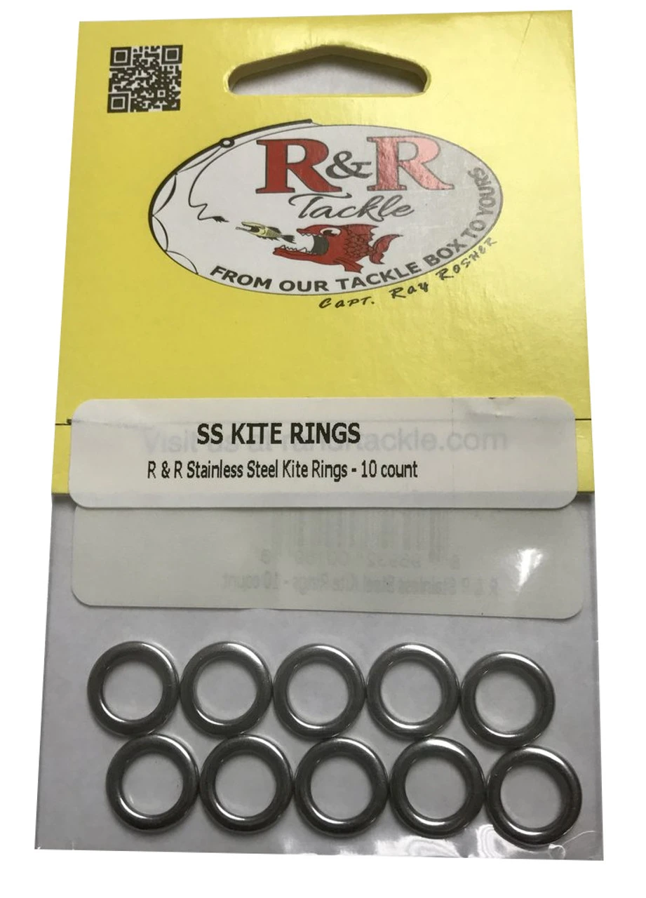 R&R KR9 Stainless Steel Kite Rings - 9 Mm