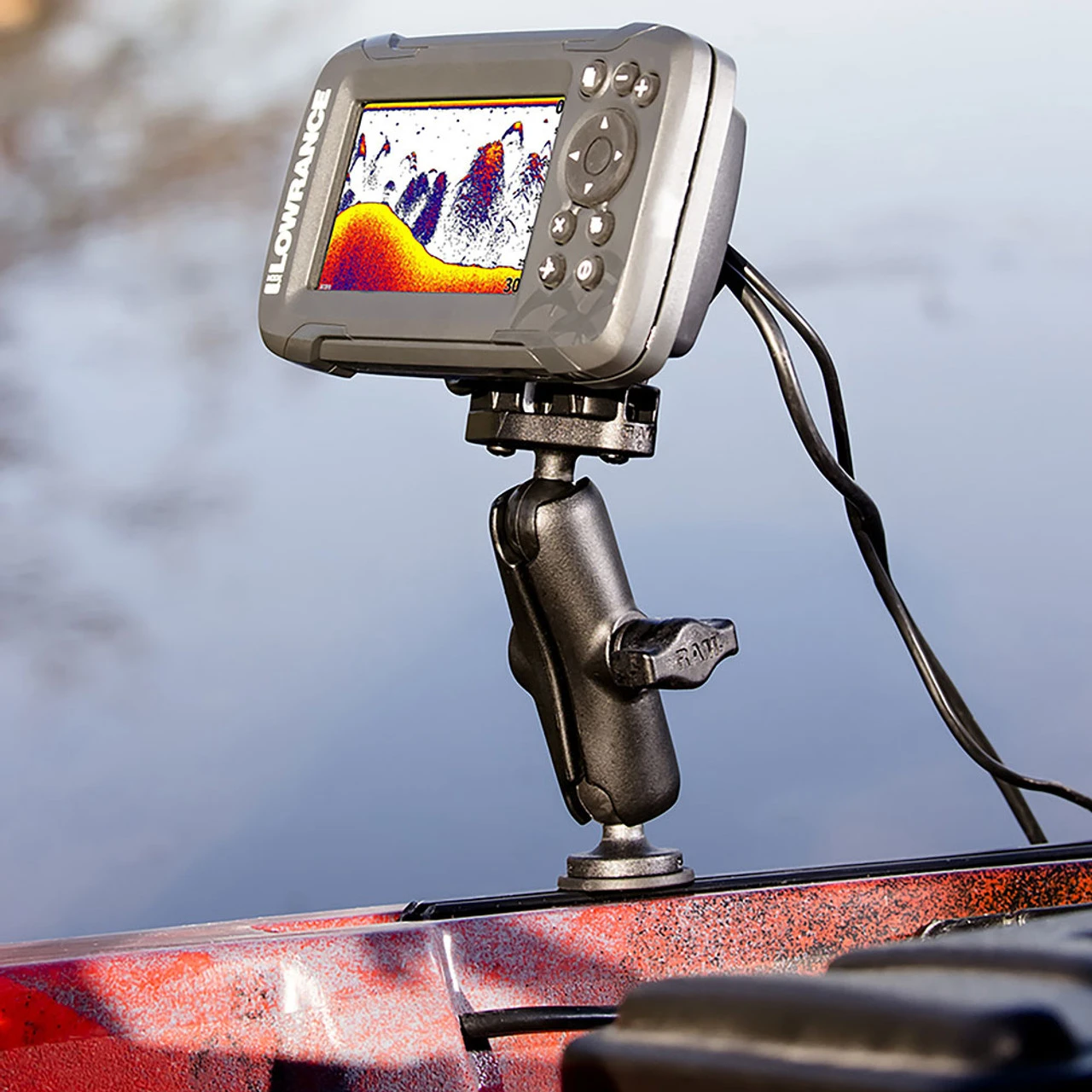 RAM MOUNTS RAM Track Ball Double Ball Mount For Lowrance Hook2 - B Size - 1 In. - Image 3