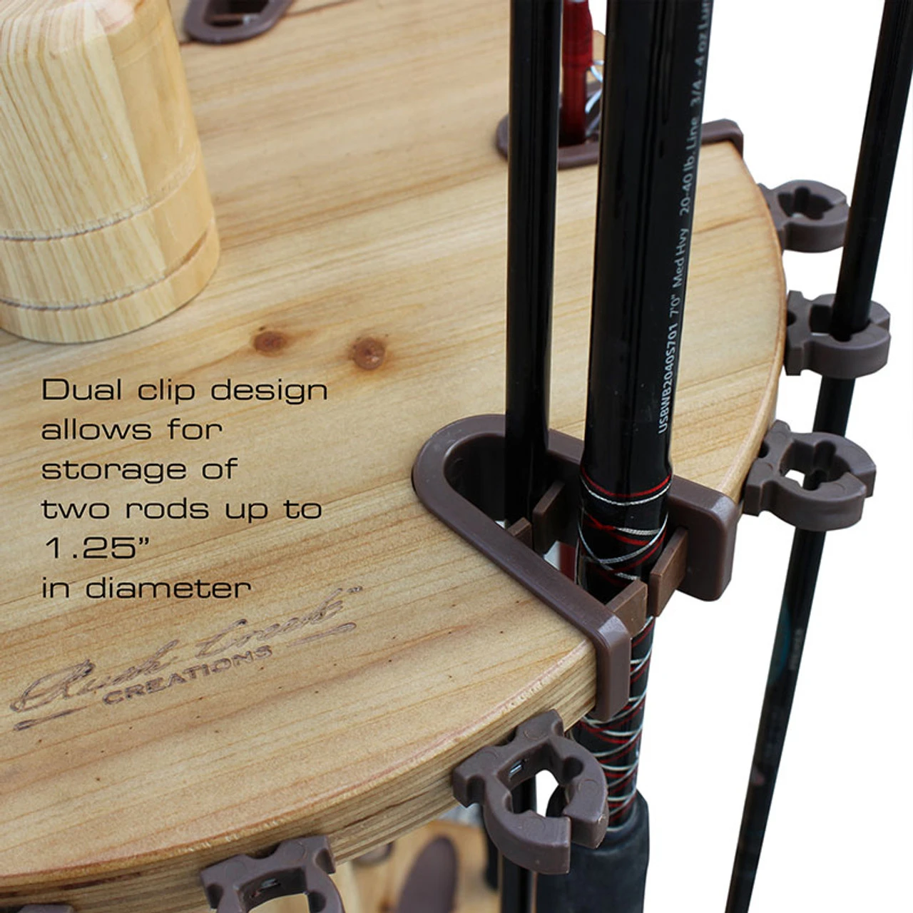 Rush Creek Creations Round 30 Fishing Rod Rack - Image 4