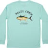 Salty Crew Ahi Mount Long Sleeve Tech T-Shirt - Sea Foam - Small