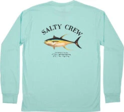 Salty Crew Ahi Mount Long Sleeve Tech T-Shirt - Sea Foam - Small