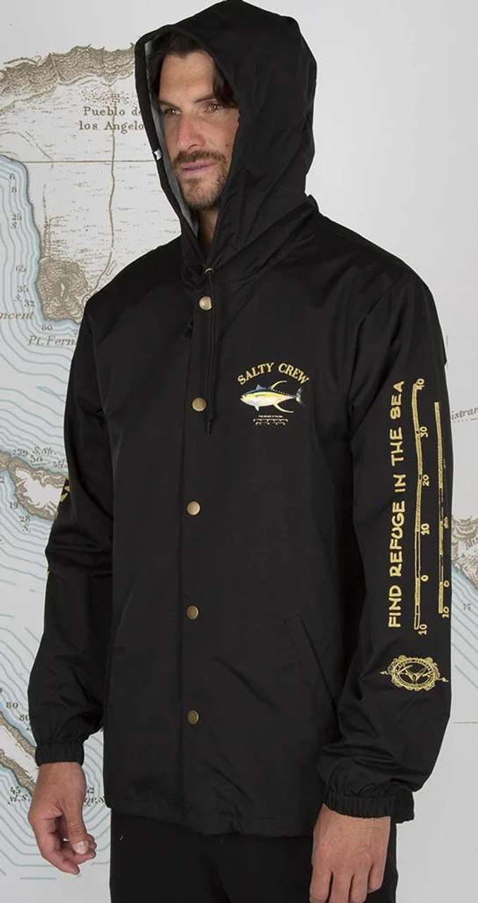 Salty Crew Ahi Mount Snap Jacket - Black - 2X-Large - Image 3