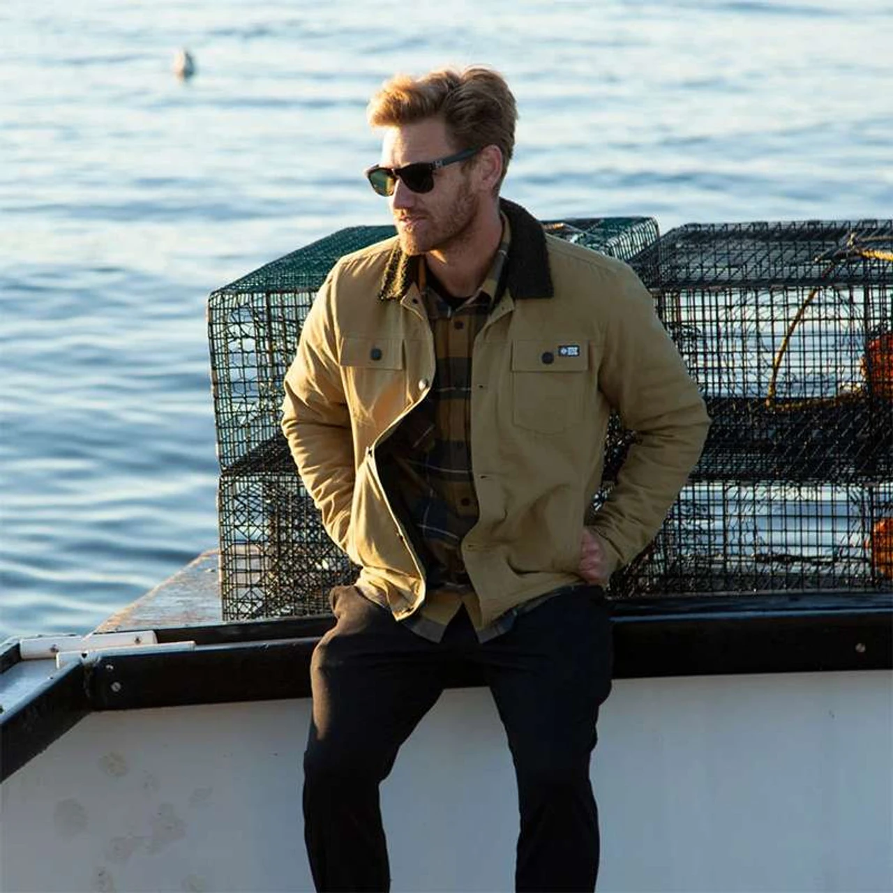 Salty Crew Bait Barge Jacket - Workwear Brown - Image 2