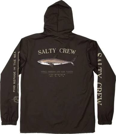 Salty Crew Bruce Snap Jacket - Black - 2X-Large