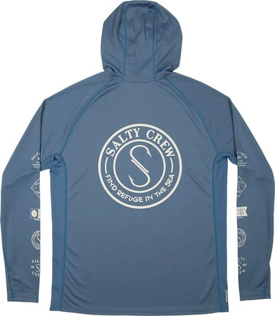 Salty Crew Palomar Pinnacle Plus Hood - Harbor Blue - Small