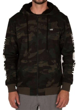 Salty Crew Refuge Sherpa Zip Fleece - Camo - Medium