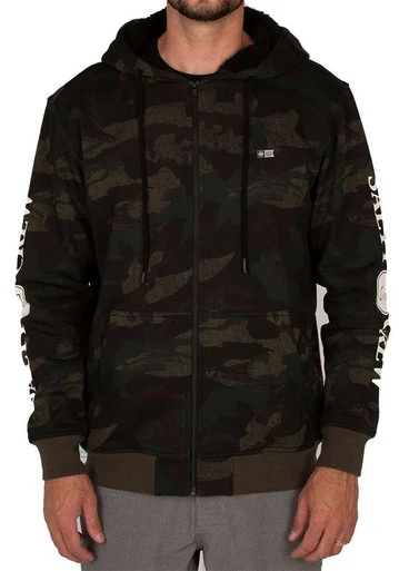 Salty Crew Refuge Sherpa Zip Fleece - Camo - Medium