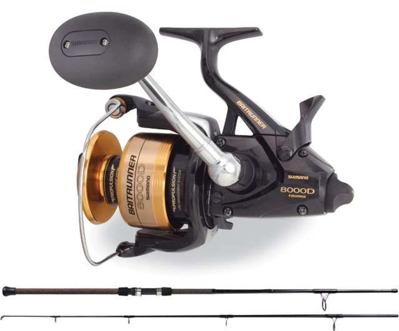 Shimano Baitrunner BTR8000D Beach Runner BR1230S90CT Surf Spin Combo - Image 2