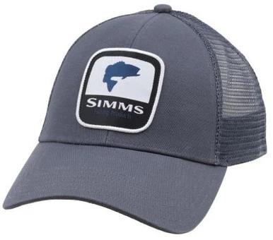 Simms PG-12212 Bass Patch Trucker Hat - Anvil