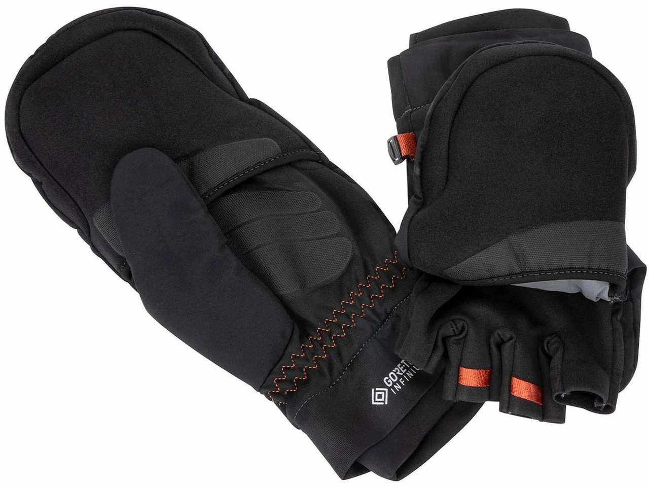Simms Gore-Tex ExStream Foldover Mitts - Black - Large - Image 2