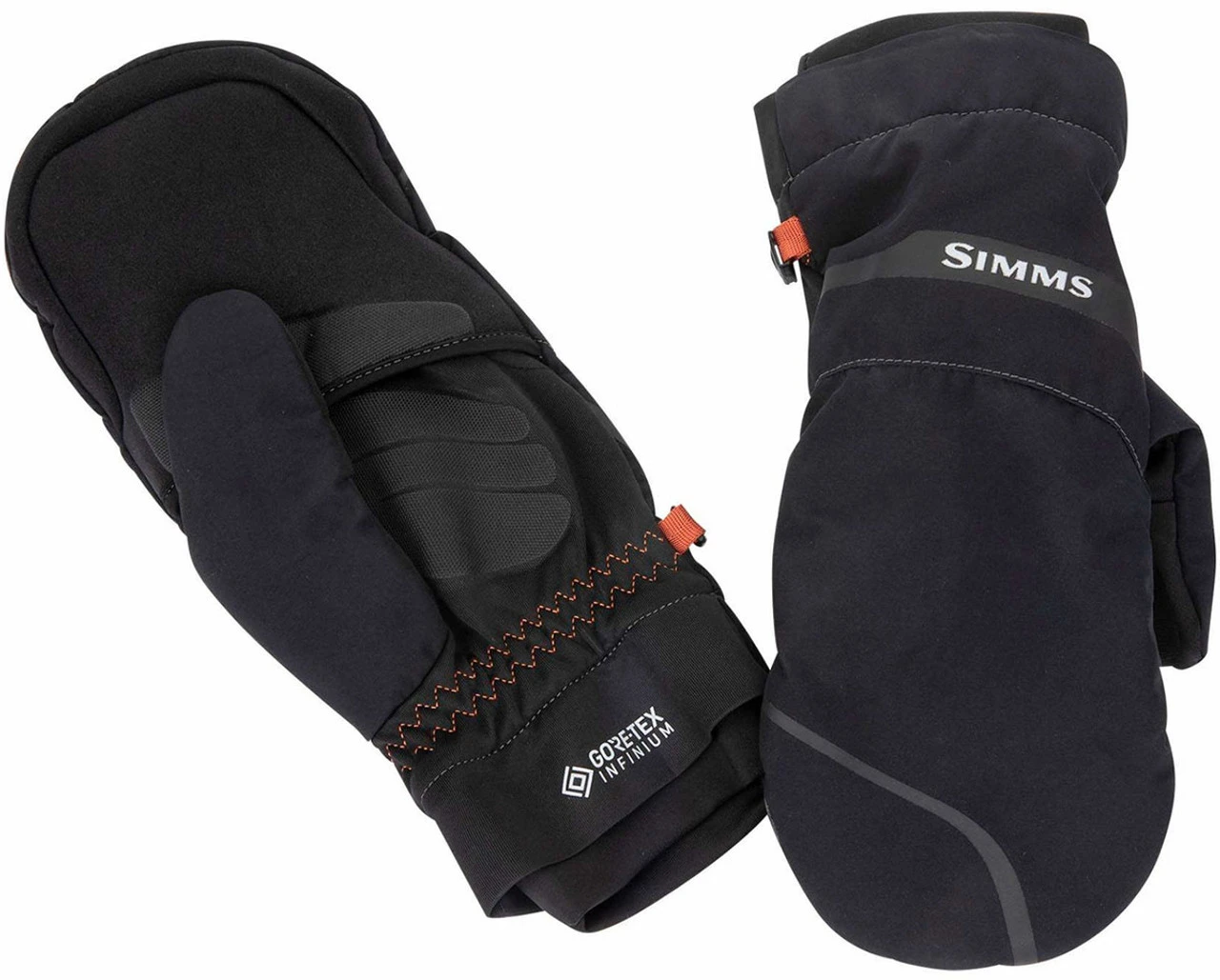 Simms Gore-Tex ExStream Foldover Mitts - Black - Large