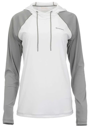 Simms Womens Solarflex Hoody - White Cinder - Medium
