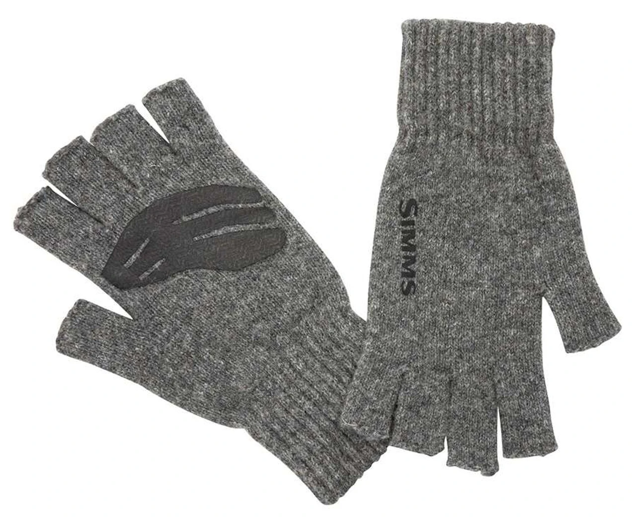 Simms Wool Half Finger Mitt - Steel