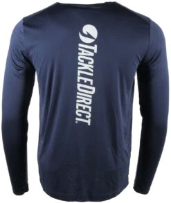 TackleDirect Hook Logo Mens Performance LS Shirt - Navy - 2XL