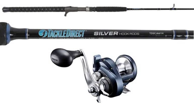 TackleDirect TDSCJ661H Silver Hook/Shimano TOR14HGA Torium Combo